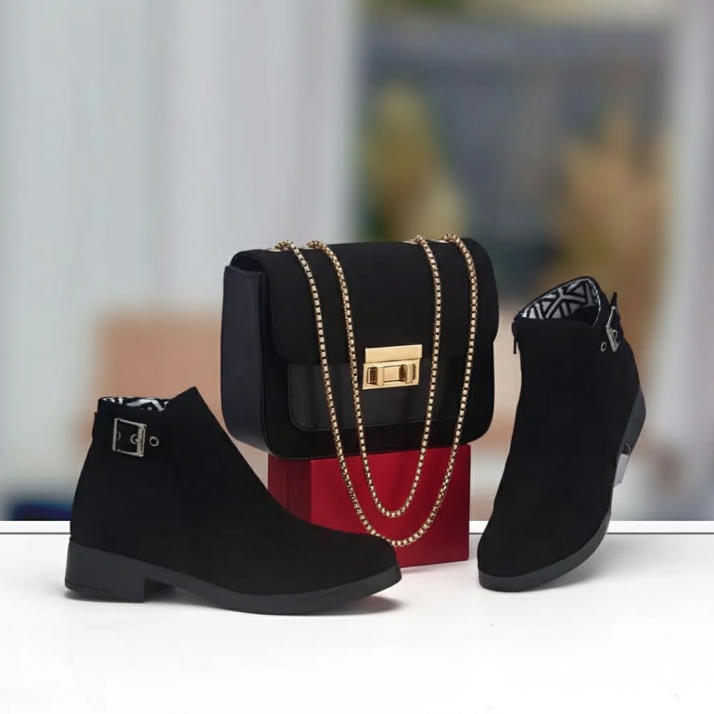 باقة الأناقة المتكاملة – صباط وصاك بنفس اللون